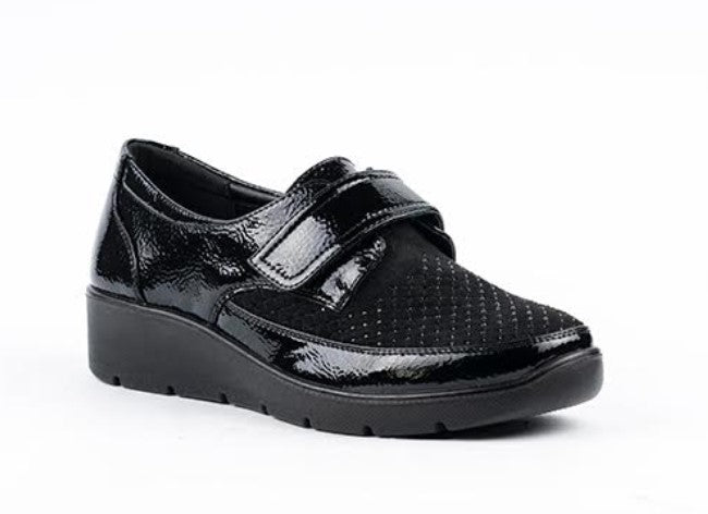 LITTLE E LOAFER PATENT FRONT STRAP