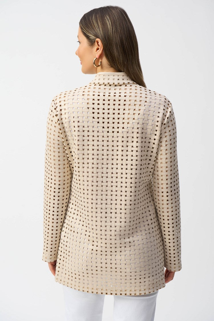 JOSEPH RIBKOFF LASER CUT COVER UP TOP