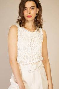 SLEEVELESS LACE TANK
