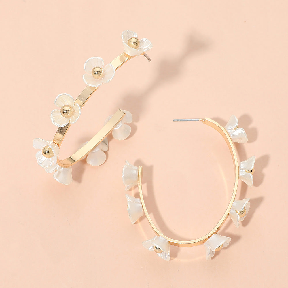 WON EARRING FLRL HOOP
