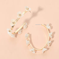 WON EARRING FLRL HOOP