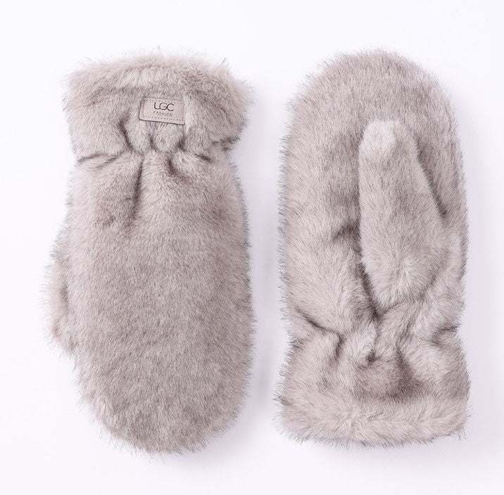 WELL GLOVE LEO MITTEN FAUX FUR