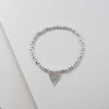 MERX BRACL BEAD STYLE WITH JEWELED HRT