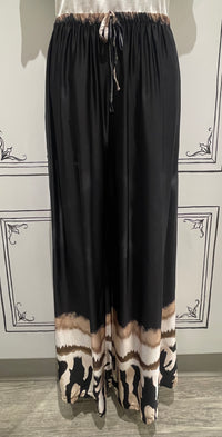 2 PIECE SET - 3/4 SLEEVE BUTTON UP WITH PULL ON PANTS