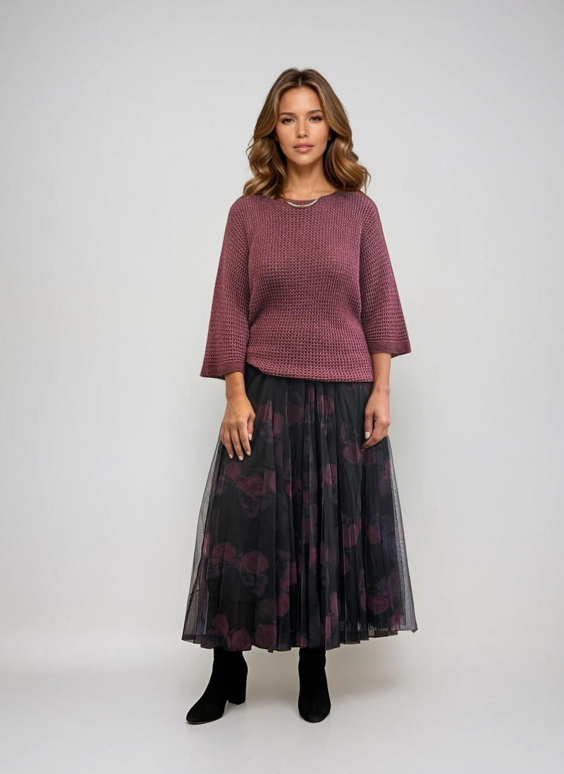 CHOA REVERSE TULLE SKIRT