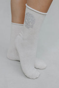 LIM SOCKS CRYST SKULL
