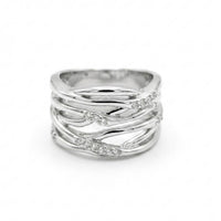 EVERSHINE RING STACKED VINE