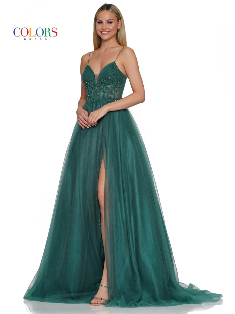 COLOR BGOWN SHEER TULLE