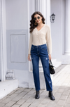 ORANGE DENIM HEARTS