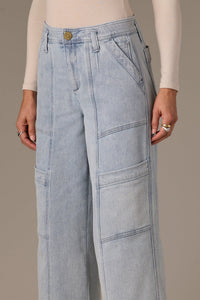 W&W PANT UTILITY WIDE LEG CROP