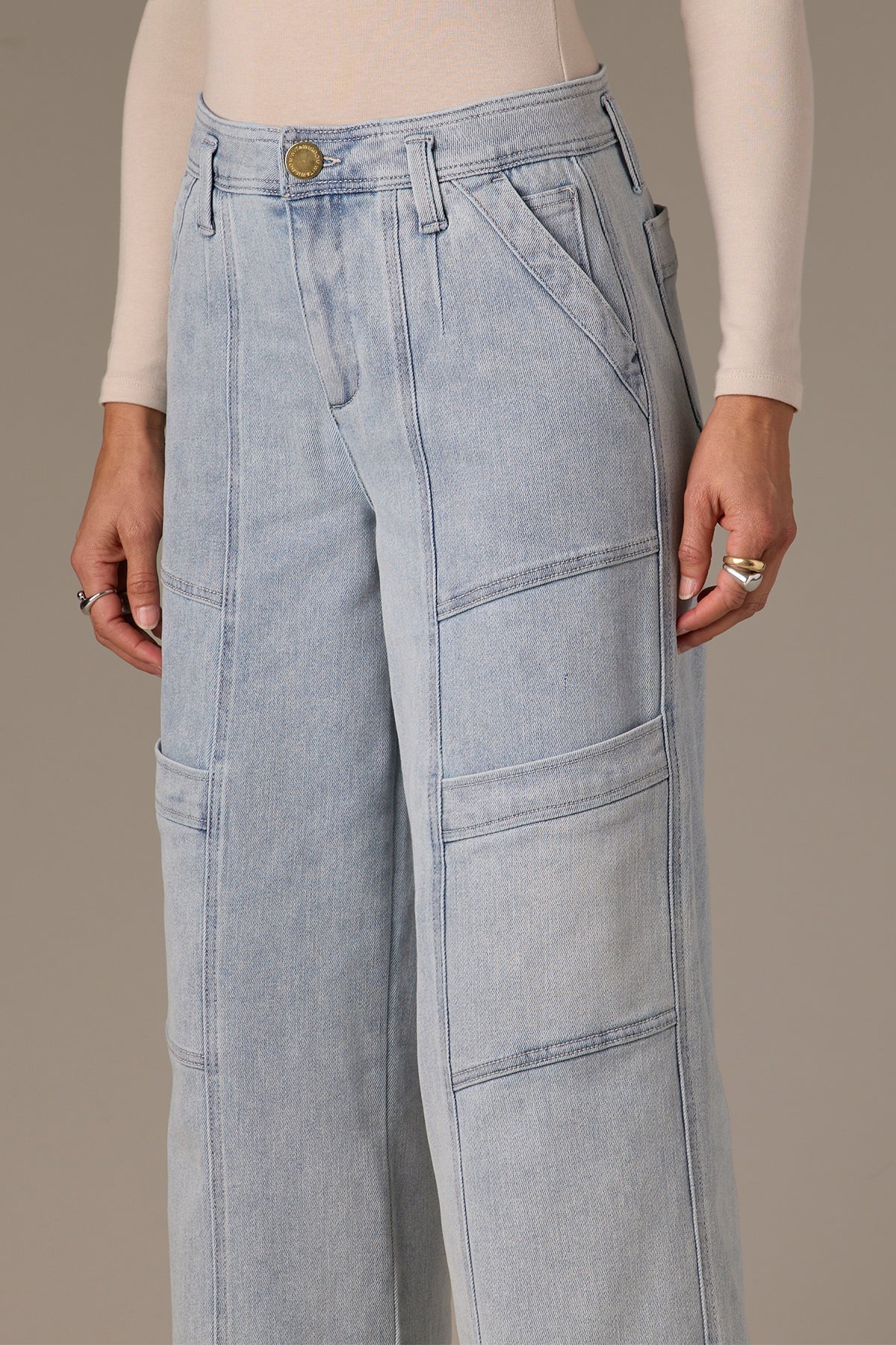W&W PANT UTILITY WIDE LEG CROP