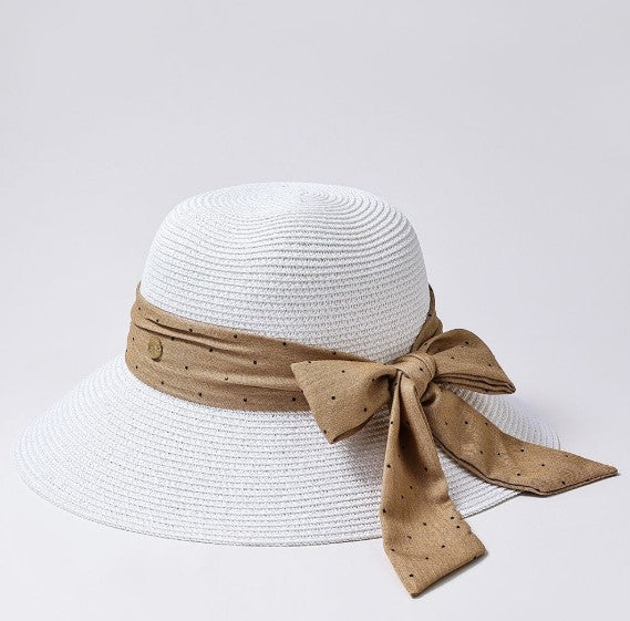 SUN HAT WITH RIBBON