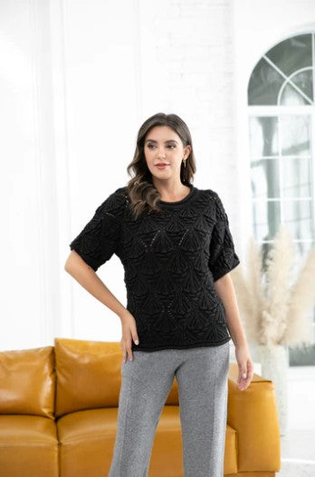 ORANGE TOP KNIT S/S ARABELLA