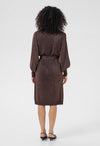 KAFFE KNIT BELTED DRESS