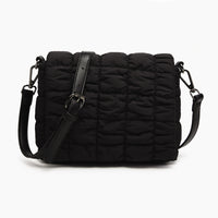 JEN & CO. QUILTED NYLON CROSSBODY