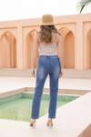 ORANGE DENIM HEARTS