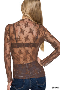ZEN L/S LACE TOP