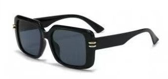PIC SUNGLASSES RECTANGLE GOLD DETAIL