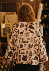 MARKET OF STARS CROPPED KIMONO