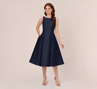 ADRIANNAP DRESS SLVLSS FLR MIDI V BACK