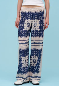 ASTRID PANT LINEN FEEL BANDANA PRINT
