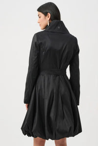 JOSEPH RIBKOFF STRETCH TAFETTA BELTED BALLOON JACKET