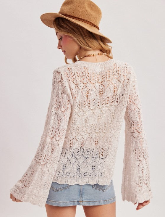 SWEATER BOHO POINTELLE
