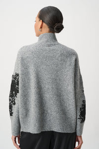 RIBKOFF PULLOVER FLRL EMBRD