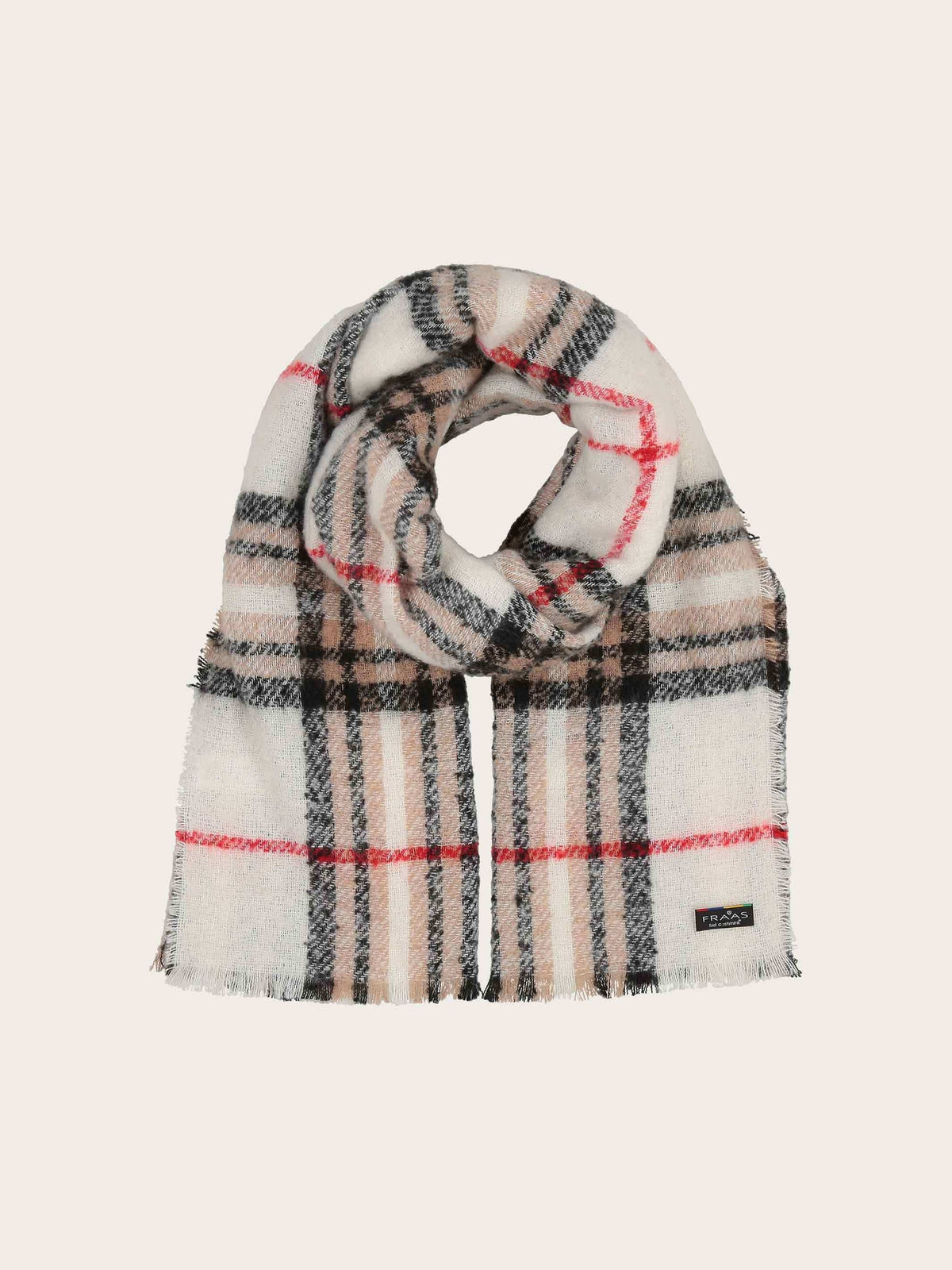 FRAAS SCARF PLAID KNIT SCARF