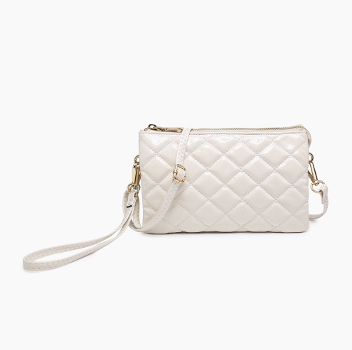 JEN & CO. CROSSBODY QUILTED WRISTLET