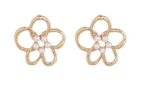 MERX EARR LOOP FLOWER W/PEARL