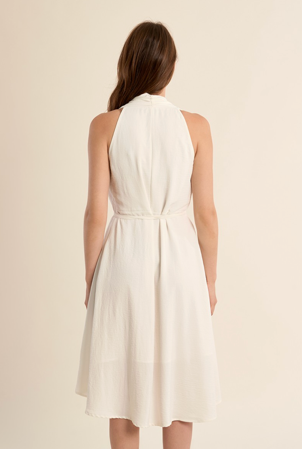 MOLLY DRESS MIDI DEEP V HI LO