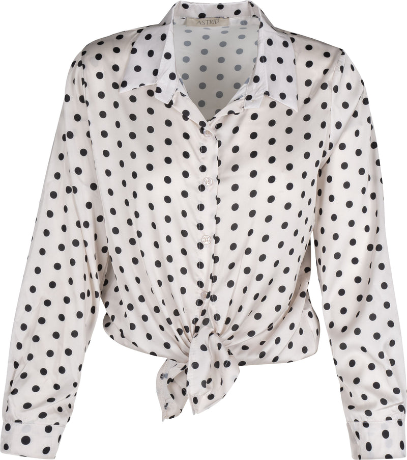 ASTRID TOP WOVEN DOT
