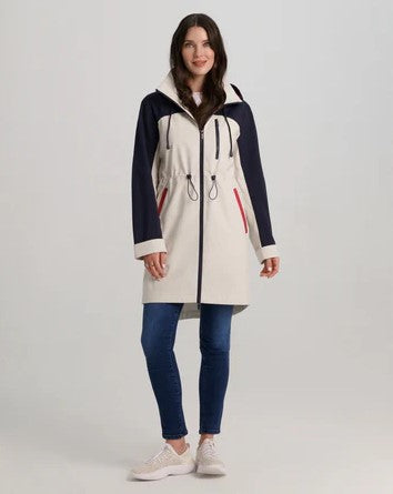 NIKKI JONES COLOUR BLOCK HOODED ANORAK