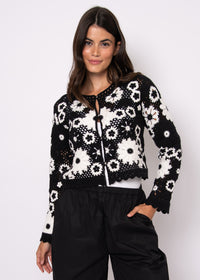 RD CROCHET L/S CARDIGAN