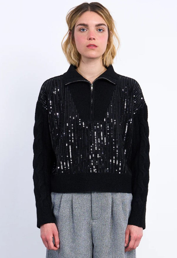 MOLLY ZIP SWEATER