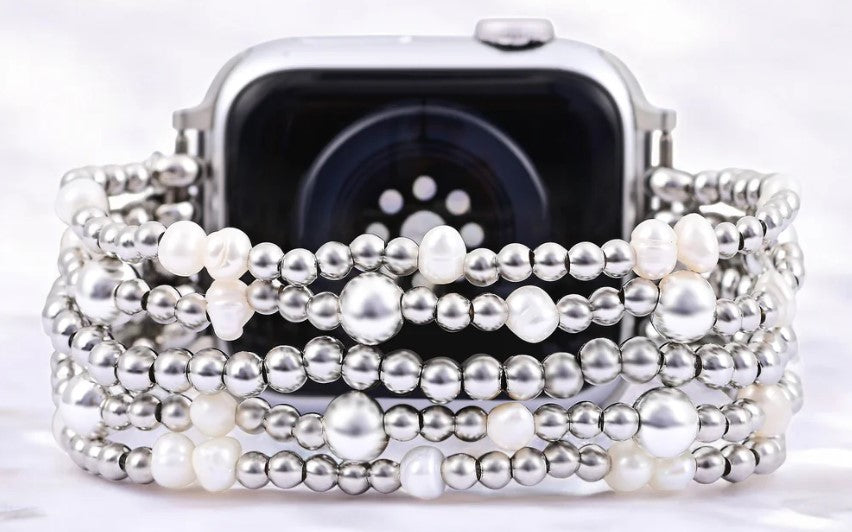 CAPE DIABLO APPLE WATCH STRAP SHIMMERING PEARL