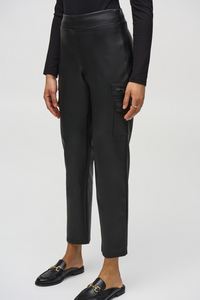 JOSEPH RIBKOFF LEATHERETTE PULL ON PANTS