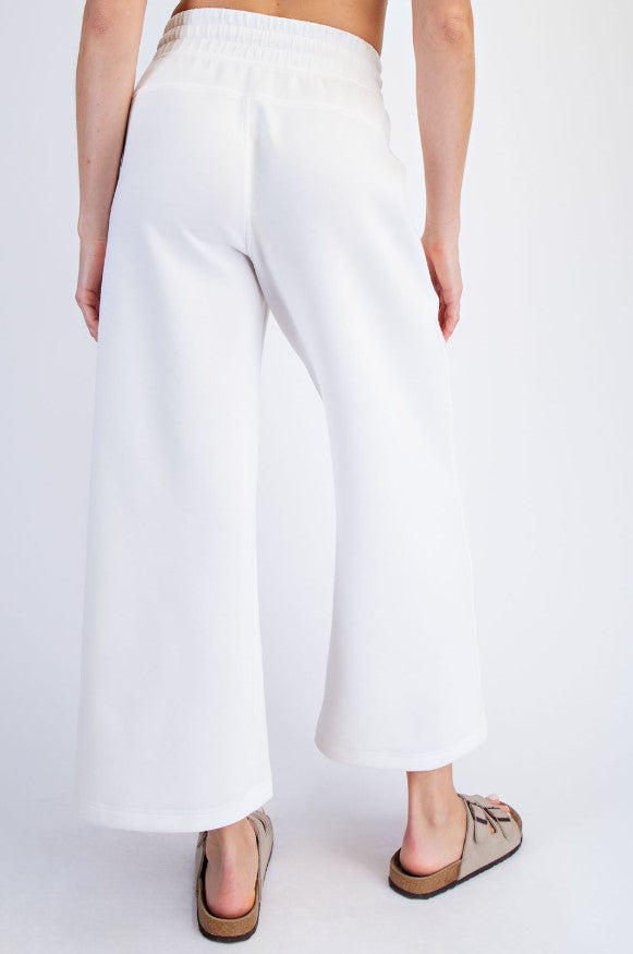 RAE PANT SCUBA CROPPED WIDE