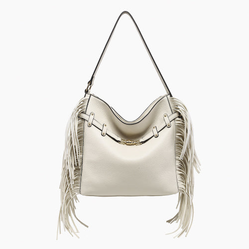 JEN & CO. FRINGE SATCHEL BAG