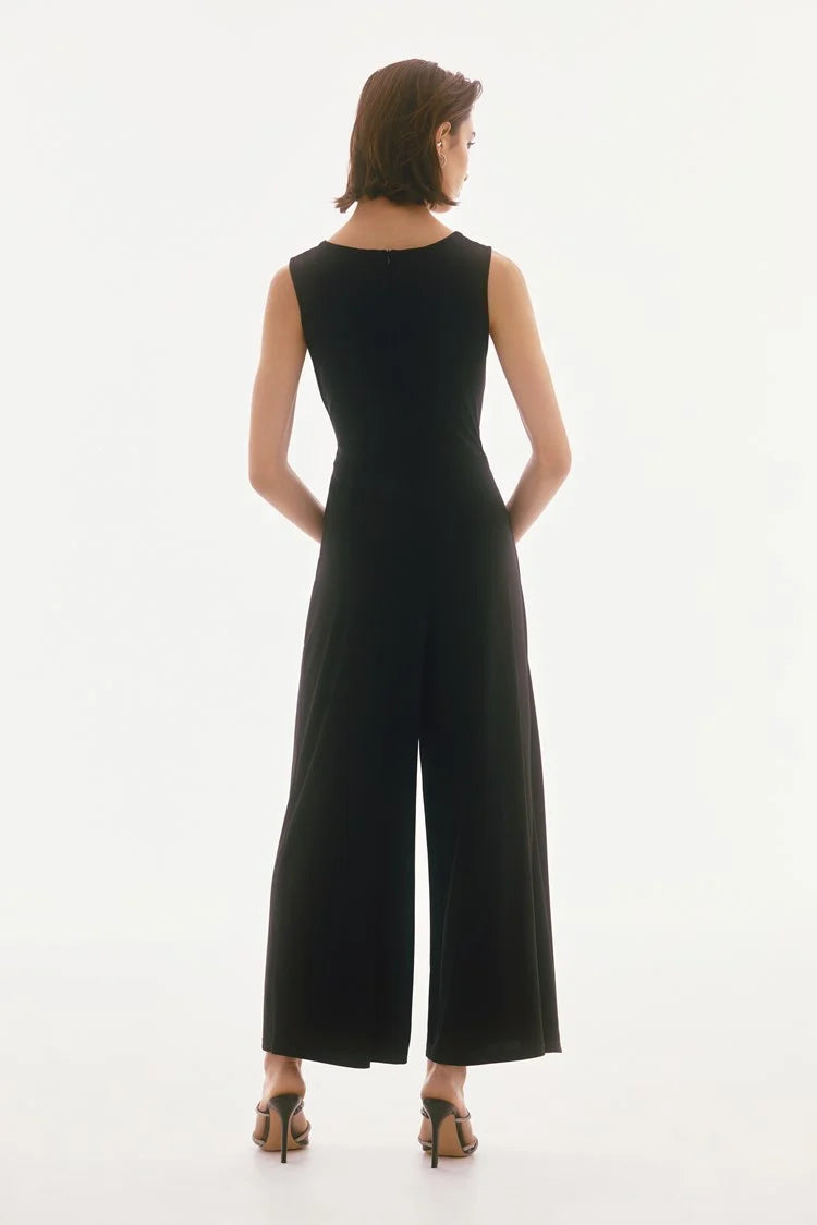 JOSEPH RIBKOFF SILKY KNIT SLEEVELESS JUMPSUIT