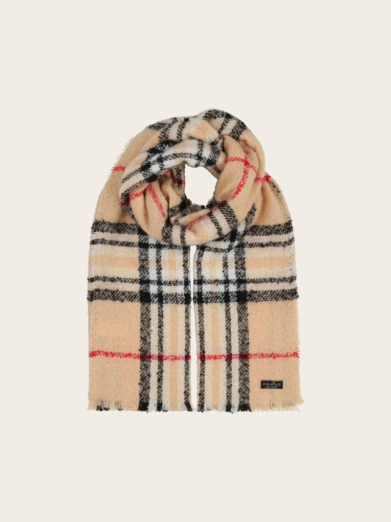FRAAS SCARF PLAID KNIT SCARF