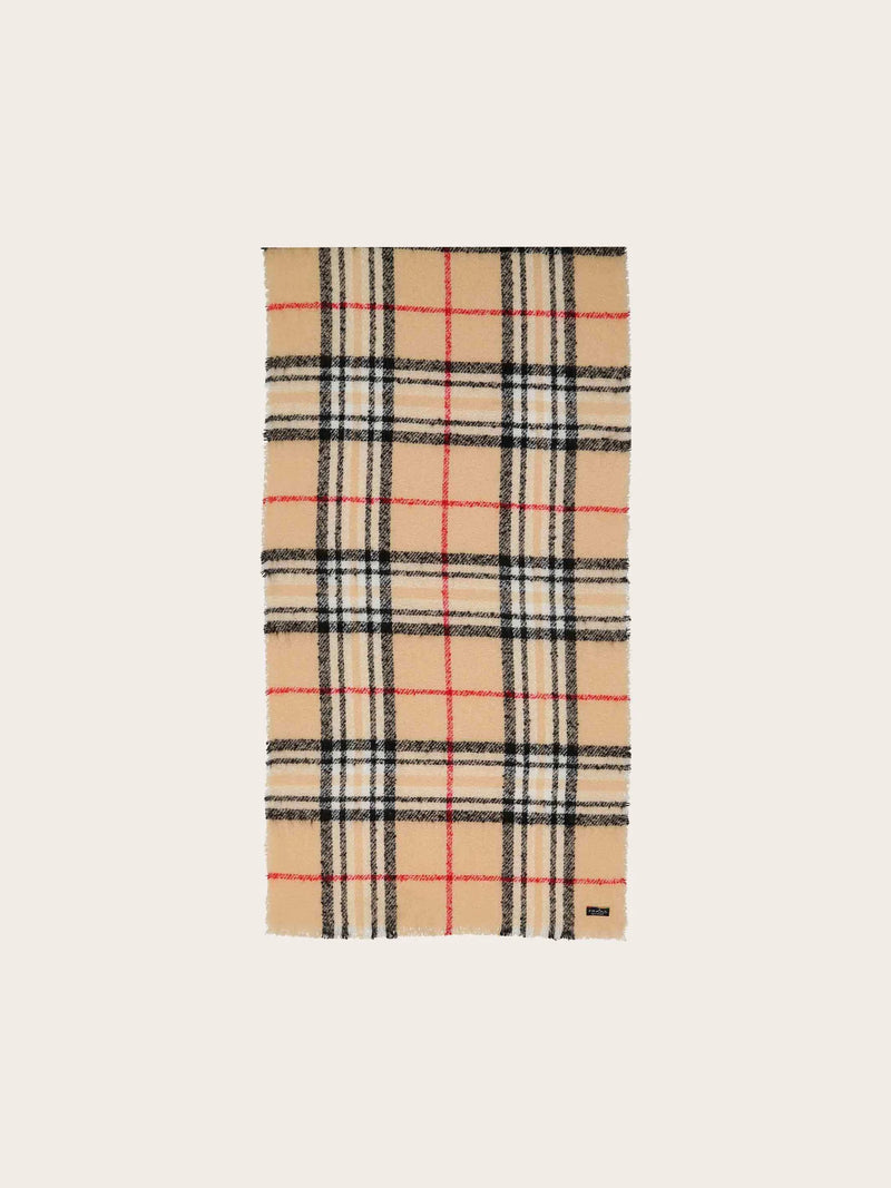 FRAAS SCARF PLAID KNIT SCARF