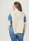 SHANNON KNIT PLLOVR DENIM ACC
