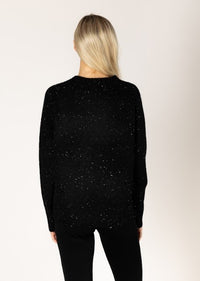 LYLA SWEATER ROUND NECK HEART DESIGN