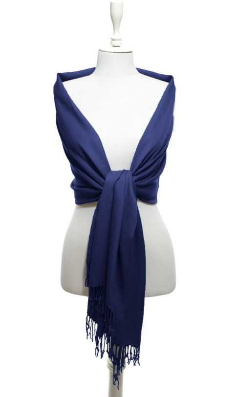 SOLID PASHMINA WRAP SCARF