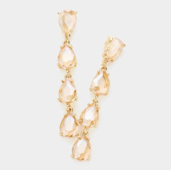 WONA EARR TEARDRP STONE LINK