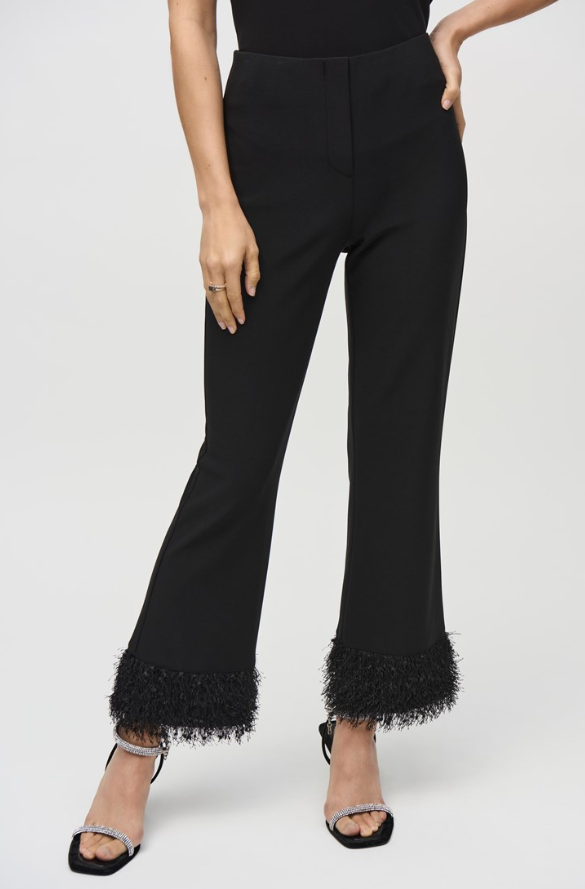 JOSEPH RIBKOFF SILKY KNIT FLARED PANT