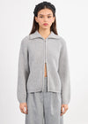 MOLLY ZIPPER RIB SWEATER