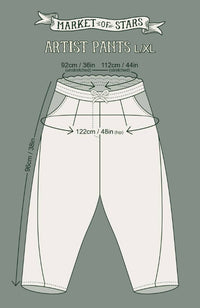 MARKET PANTS CROPPED ARTIST SIZED